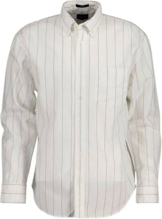 Gant Oxford Cotton Shirt Wit Heren