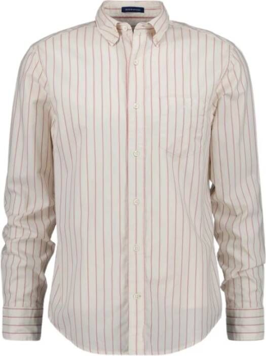 Gant Oxford Overhemd with stripes Wit Heren