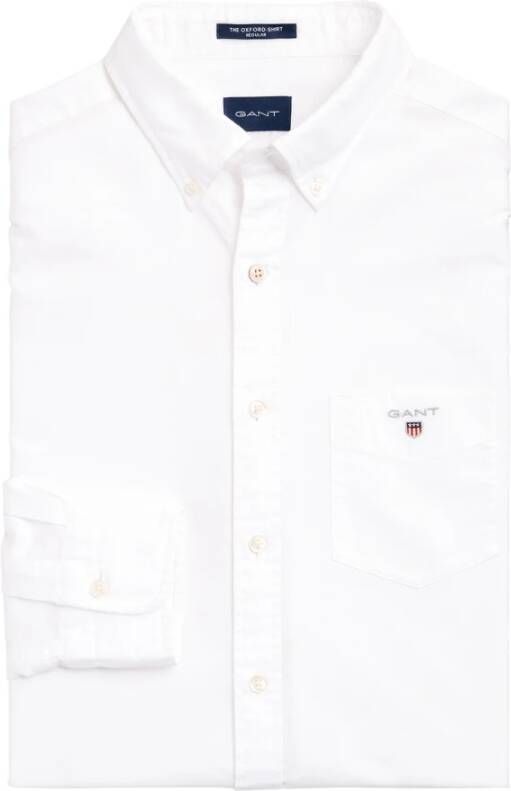 Gant Oxford Shirt Regelmatig fit shirt Wit Heren