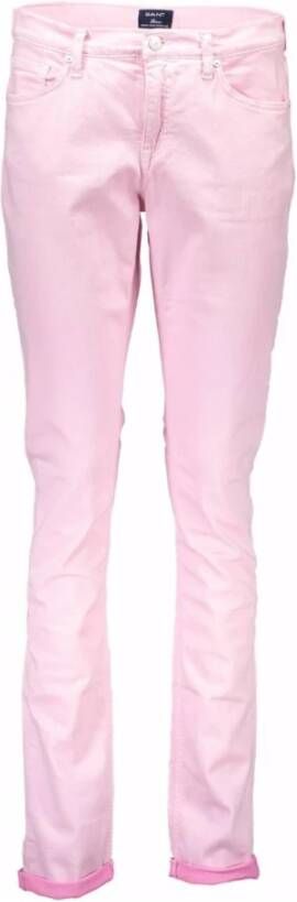 Gant Pink Cotton Jeans & Pant Roze Dames