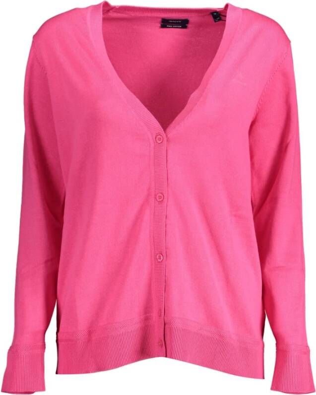 Gant Pink Cotton Sweater Roze Dames