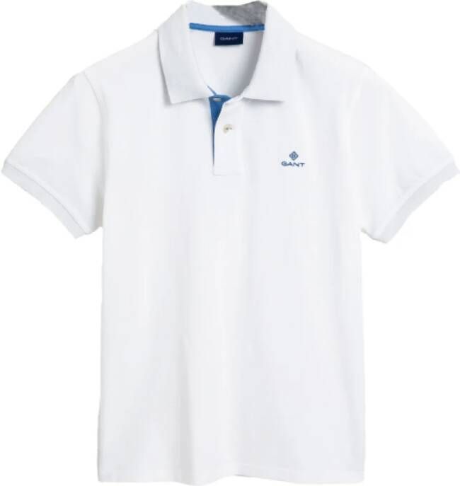 Gant Polo -ruggeraar col van colar Wit Heren