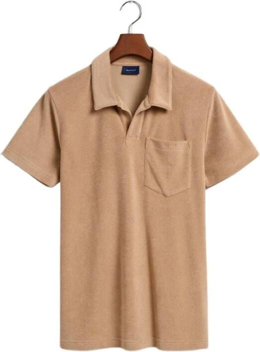 Gant Polo Shirt Beige Heren