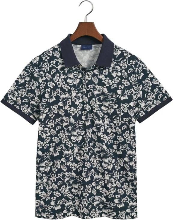 Gant Polo Shirt Blauw Heren
