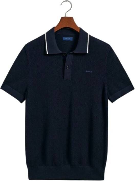 Gant Polo Shirt Blauw Heren