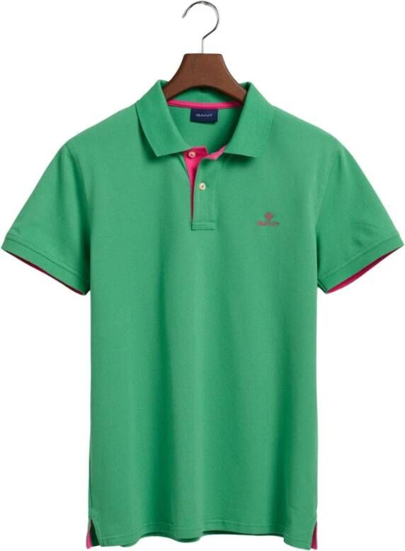 Gant Polo Shirt Groen Heren