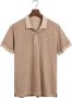 Gant Sunfaded Pique Polo Shirt Beige Heren - Thumbnail 1