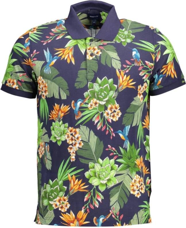Gant Geborduurd korte mouwen poloshirt Multicolor Heren