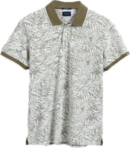 Gant Poloshirt Groen Heren