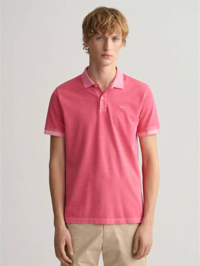 Gant Poloshirt Roze Heren