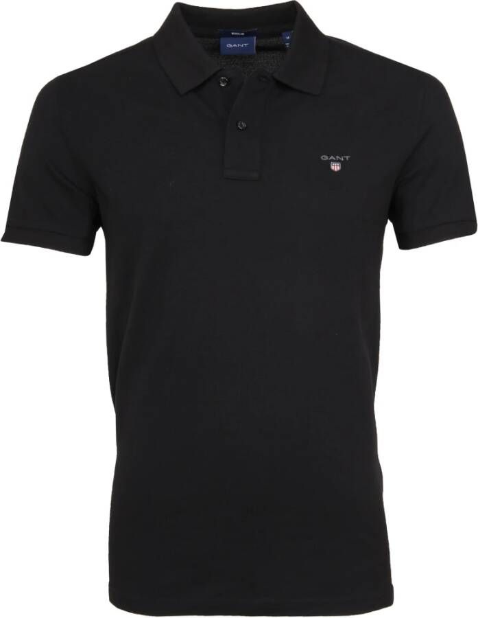 Gant Poloshirt Zwart Heren