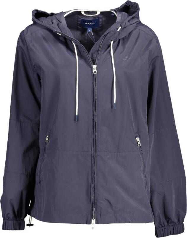 Gant Blauwe Polyamide Jassen Jas Stijlvol Model Blue Dames