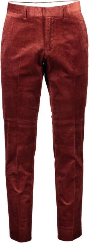 Gant Red Cotton Jeans Pant Rood Heren