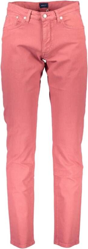 Gant Rode 5-pocket broeken voor heren Rood Heren