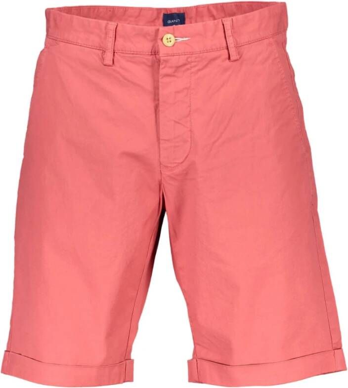 Gant Rode Bermuda Broek voor Heren Rood Heren
