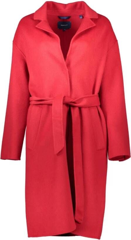 Gant Rode lange mouwen jas voor vrouwen Rood Dames
