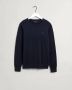 GANT Trui ronde hals in kasjmiermix Van blauw - Thumbnail 2