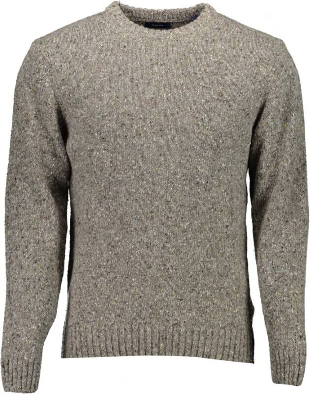 Gant Round-neck Knitwear Grijs Heren