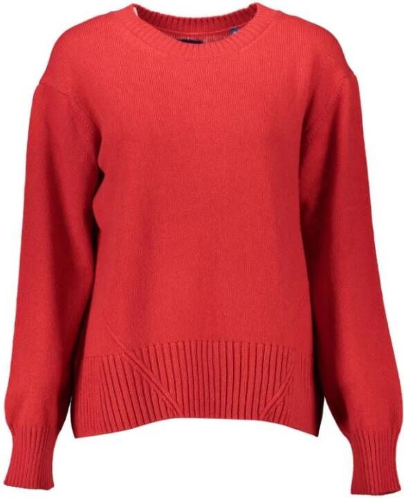 Gant Round-neck Knitwear Rood Dames