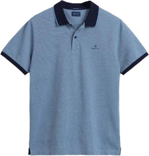 Gant Rugger Polo Oxford Quadricolore Blauw Heren