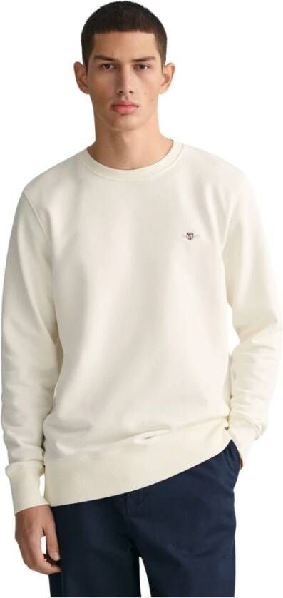 Gant Sweatshirt REG SHIELD C-NECK SWEAT met logoborduursel op borsthoogte