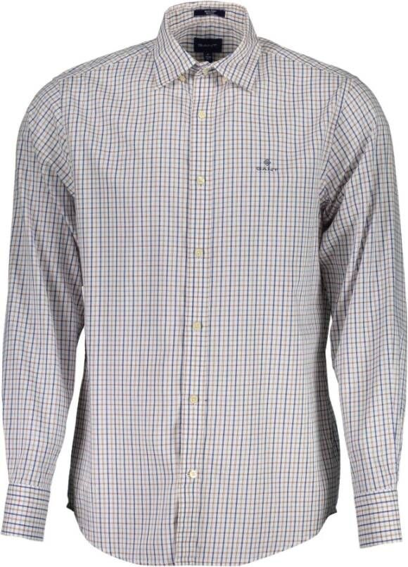 Gant Casual Shirts Grijs Heren