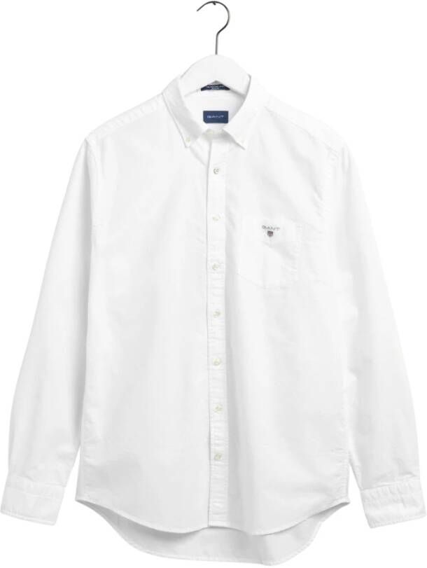 Gant Overhemd met lange mouwen Oxford met logoborduursel op de borstzak - Foto 7