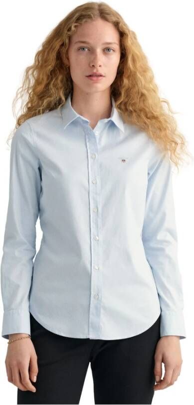 Gant Overhemdblouse Stretch-Oxford-stof voor een prettige pasvorm en bewegingsvrijheid