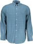 Gant Blauw Katoenen Overhemd Regular Fit Button Down Kraag Blauw Heren - Thumbnail 1