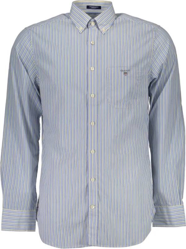 Gant Shirts Blauw Heren