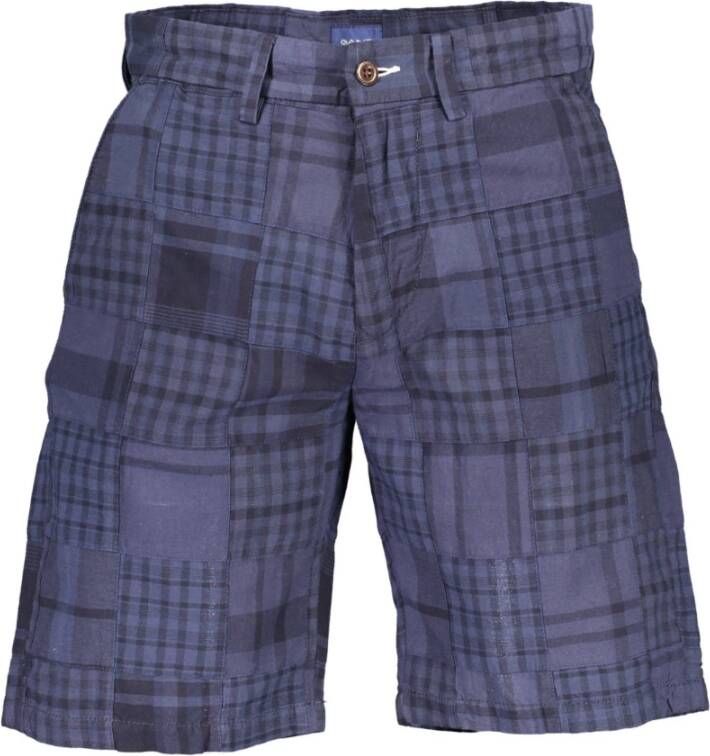 Gant Katoenen Bermuda Jeans met Logo Blue Heren