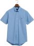 Gant Short Sleeve Overhemd Linnen Lichtblauw Blauw Heren - Thumbnail 1
