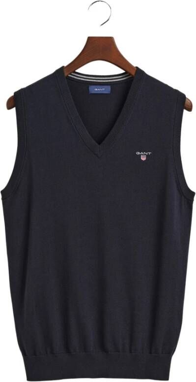 Gant Mouwloze Gebreide kleding Blue Heren