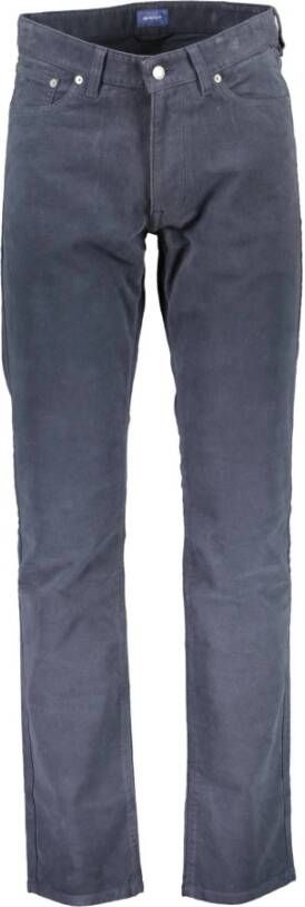 Gant Blauwe Katoenen Jeans & Broek 4 Zakken Blauw