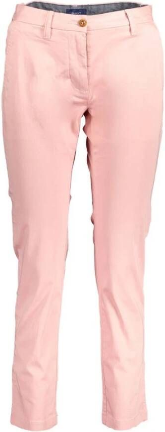 Gant Slim-fit broek Roze Dames
