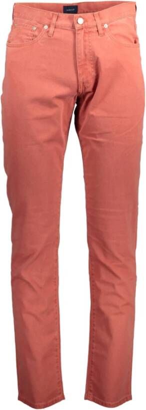 Gant Slim-fit Jeans Rood Heren