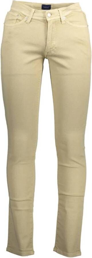 Gant Slim-fit Trousers Beige Heren