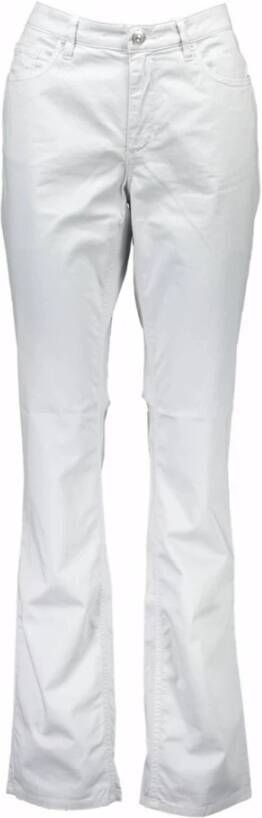 Gant Grijze sbroek 5 Zakken Knoop Rits Logo Gray