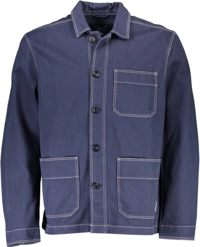 Gant Light Jackets Blauw Heren