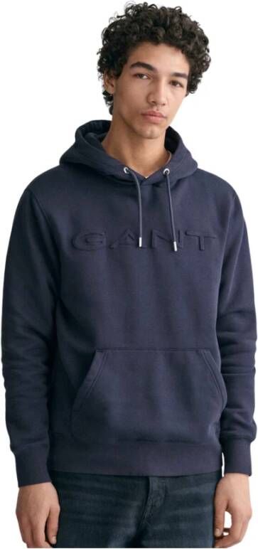 Gant Stijlvolle Hoodie Blauw Heren