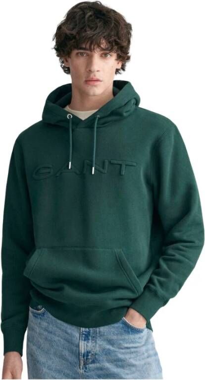 Gant Stijlvolle Hoodie Groen Heren