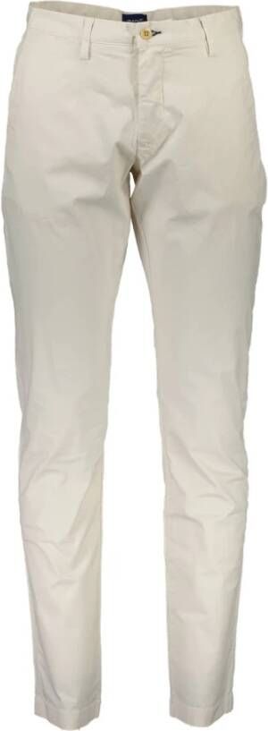 Gant Straight Trousers Beige Heren