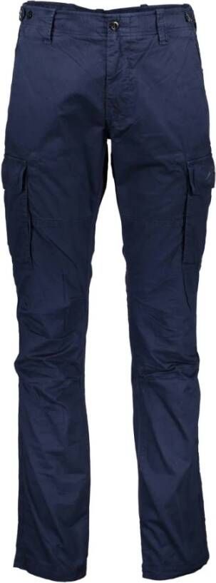 Gant Straight Trousers Blauw Heren