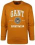 Gant Sweater O-Hals Okergeel Oranje Heren - Thumbnail 1
