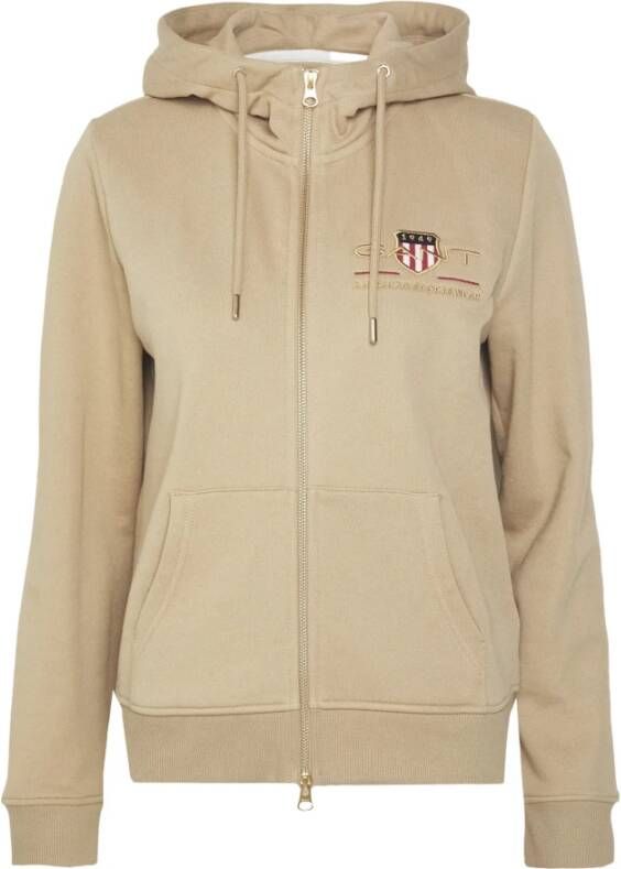 Gant Sweatshirts Hoodies Beige Dames