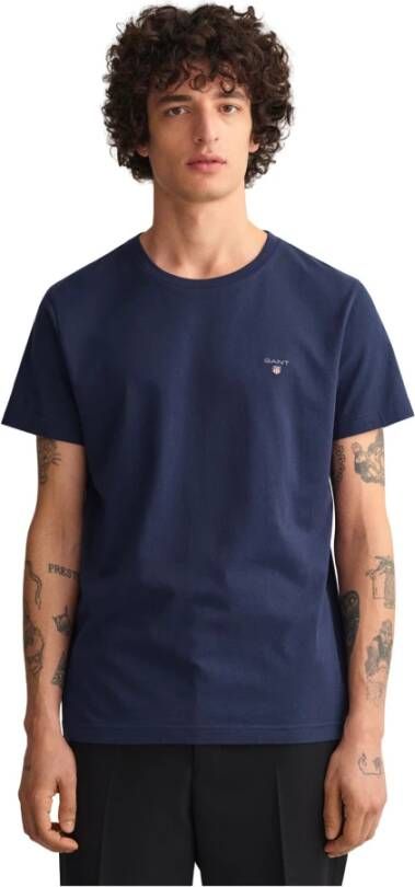 Gant T-shirt Blauw Heren