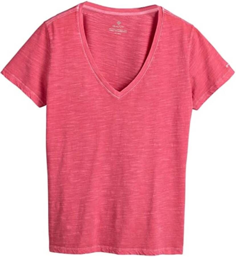 Gant T-shirt Dolé Roze Dames