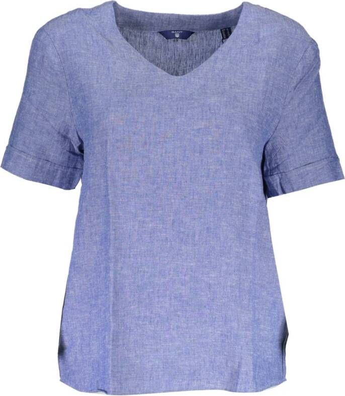 Gant T-Shirts Blauw Dames
