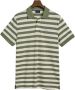Gant Groene Multi Streep Korte Mouw Piqué T-Shirt Polo Green Heren - Thumbnail 1