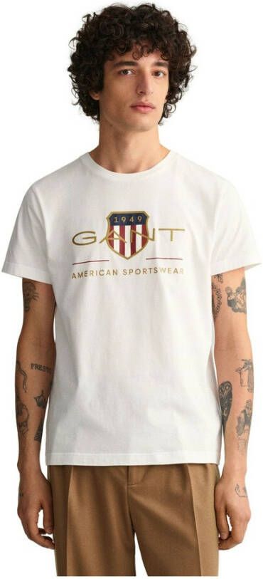 Gant T-Shirts Wit Heren